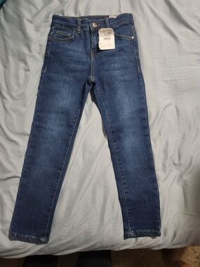 Kids Dark Blue Stretch Denim Jeans